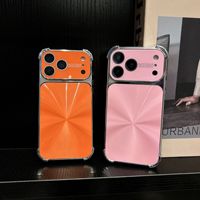 Coque de téléphone rouge cerise avec lentille large effet aurore et placage, compatible avec iPhone 18 Pro Max 17 16, étui de protection pour téléphone 15/14