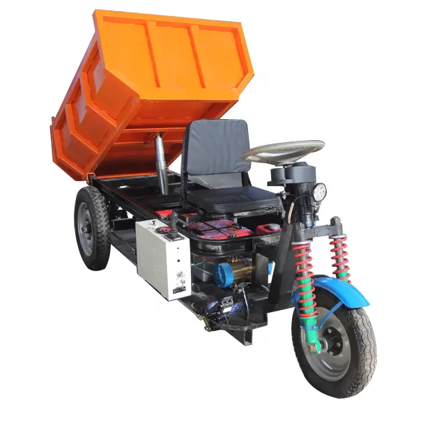 Trike di alta qualità 1 tonnellata di trasporto applicato 3 ruote Cargo Mini Dumper moto idraulica tricicli elettrici moto in vendita