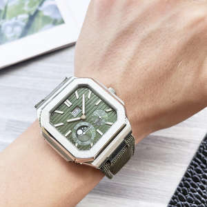 Montre mécanique pour hommes 2025, multifonctionnelle, style luxueux avec bracelet en jean - Product Image 6