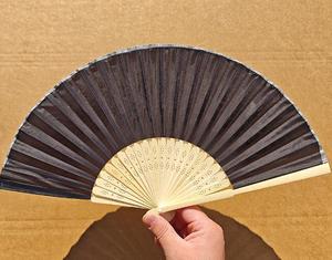 Wholesale Custom Personalized Large Wedding Folding Hand Fan Nylon Fabric with Flower Style Painting Pattern for Promotional Use - Product Image 5