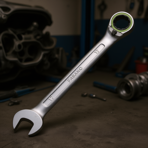 Llave combinada Fasano de 17 mm con cabezal de trinquete para reparación automotriz - Product Image 3