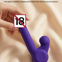 Vibrateur à double stimulation en silicone de qualité médicale, étanche IPX7, faible bruit <40dB, double usage interne et externe pour adultes