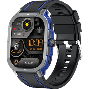 Montre connectée HK56 IP68 avec écran AMOLED de 2,06 pouces, NFC pour appels Bluetooth, surveillance de la pression artérielle, prévisions météorologiques, boussole - Product Image 3