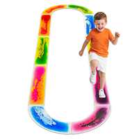 Alfombra Sensorial para Autismo, Alfombra Educativa Montessori con Pista Líquida, Juguete Sensorial de Simulación para Niños Autistas, para Interiores