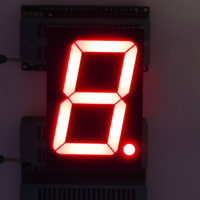 Pantalla LED de 7 Segmentos de 2.3 Pulgadas y 1 Dígito, Luz Roja, Módulo de Ánodo Común de Distancia Clara para Control de Electrodomésticos