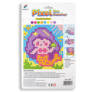 Kit Acchiappasole Pixel Wingart <span class=keywords><strong>Sirena</strong></span> per Bambini, Kit Fai da Te Pittura con Numeri con Colori Acrilici Trasparenti, Regalo Artistico Creativo - Product Image 6
