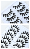 Prix de gros 10 paires de cils en bande complète effet 3D Manga, populaires, épais et volumineux, en poils synthétiques, cils en éventail