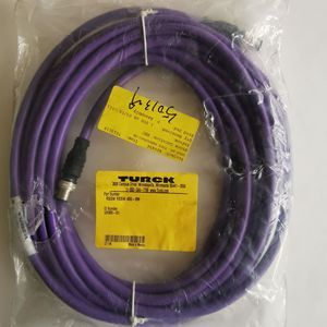 Câble Turck RSSW 455-8M, double connecteur mâle M12 5 broches, 8 mètres, ensemble connecteur capteur - Product Image 1
