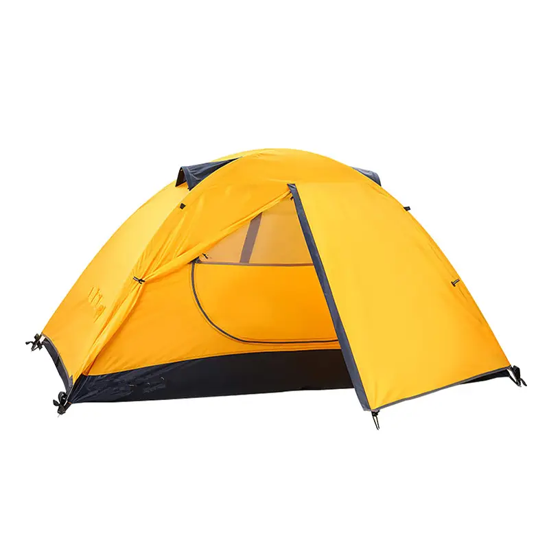 Kualitas Tinggi Oem Musim Dingin 2 Orang Tenda Berkemah Luar Ruangan Tahan Air Backpacking Clamping Tenda