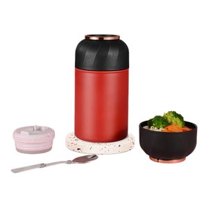 स्टेनलेस स्टील 500 मिलीलीटर वैक्यूम सील टंबलर थर्मोस फ्लैस्क थर्मोमोस फ्लैस्क और कवर के साथ पोर्टेबल आउटडोर उपयोग - Product Image 2