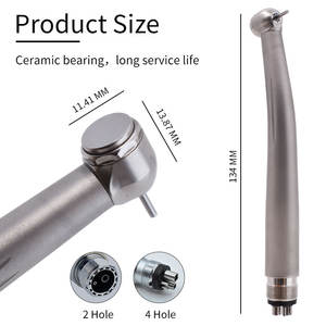Недорогой стоматологический высокоскоростной наконечник, без светодиодной воздушной турбины, 3 кнопки распыления воды, стоматологический наконечник - Product Image 2
