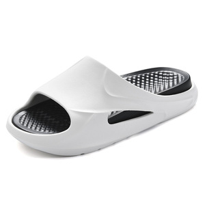Men's Summer Slippers Thick Sole Non Slip White Home Outdoor <b>Beach</b> Wear - Product Image 5