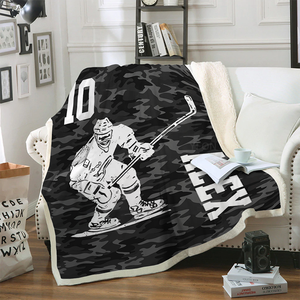 Couverture personnalisée imprimée sur mesure avec nom, <span class=keywords><strong>texte</strong></span>, design artistique, faite à la main, pour chambre à coucher, salon, cadeau unique - Product Image 4