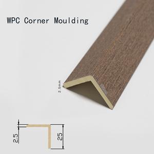 Revêtement mural intérieur Bande de bord en Wpc étanche Coin mural en Wpc Garniture de bord <span class=keywords><strong>d</strong></span>'<span class=keywords><strong>angle</strong></span> de terrasse en Wpc - Product Image 4