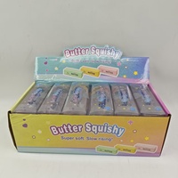 Jouet anti-stress souple en forme de beurre, à rebond lent, jouet sensoriel à presser, nouveauté en forme d'aliment, cadeau de décompression