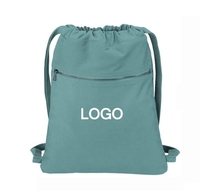Sac à dos de rangement simple à cordon de serrage avec logo personnalisé d'usine, sac anti-poussière en tissu décontracté pour chaussures, pochette pour produits électroniques