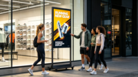 Écran d'affichage numérique LCD suspendu au plafond de 32/43/49/55/65 pouces, 3000 nits de luminosité élevée, lisible en plein soleil