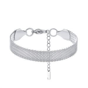 10mm Width Personalized Chunky Strap <b>Bangles</b> Stainless Steel Braided Net Shape Bracelet Jewelry <b>Set</b> - Product Image 1