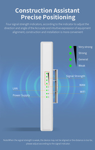 Comfast CF-E313AC V2 10km 900Mbps dual-band ngoài trời Wifi cầu 5.8G không dây CPE/AP 48V PoE tường lửa point-to-point kết nối - Product Image 4