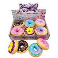 Bestseller transfrontalier viral : Jouet anti-stress réaliste en PU souple en forme de donut, à rebond lent, pour toutes les générations, idéal pour la présentation de marque