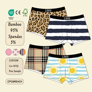 Groothandel OEM/ODM huidvriendelijke onderbroeken voor jongens met kleurrijk design, van zacht bamboe viscose materiaal, boxershorts - Product Image 3