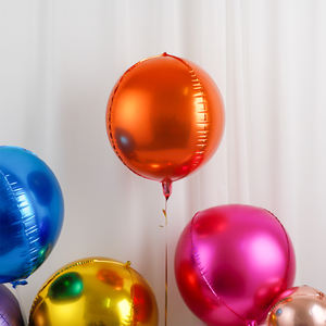 Ballons en aluminium 4D dégradés ronds de 22 pouces joyeux <span class=keywords><strong>anniversaire</strong></span> fournitures de décoration de fête de mariage boule 4D en métal doré - Product Image 6