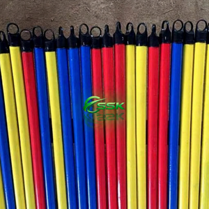 Vietnam Wooden Broom Handle 2 in 1 Small PVC Coated 120cm Colorful Dustpan & <b>Mop</b> Stick Ergonomic Durable Furniture Cleaning Tool - Product Image 3