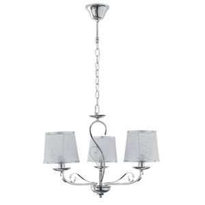 Lampada da soffitto 3xE14, finitura cromata, dimensioni 49x49 cm, ideale per l'illuminazione contemporanea in case e uffici. - Product Image 1