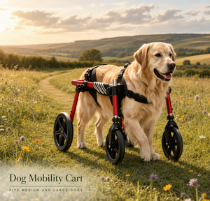 Carrito de Movilidad para Perros con Altura Ajustable, Silla de Ruedas Portátil para Mascotas, Soporte para Caminar para Perros - Product Image 2