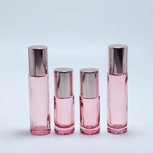 Clear Rose Gold Roll on Bottle 5ml 10ml High Quality Glass <b>Perfume</b> Roll on Bottle - Product Image 6