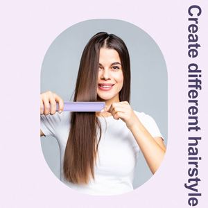 Peine de Cerámica 2 en 1 TAHATH para Uso en Múltiples Escenarios: Salón, Hogar y Viajes, para Cabello Lacio y Rizado, con 5 Temperaturas - Product Image 1