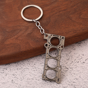 Creative Car Engine Cylinder Gasket Keychain Zinc Alloy Engine Modification Key Ring Accessory for Car Enthusiasts and Lovers - Product Image 6