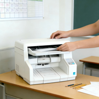 Scanner de documents continu automatique haute vitesse Panasonic S5055C A3 CCD USB, résolution 600x600 dpi, pour usage bureautique