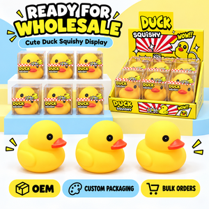 Juguete Antiestrés de Pato Pequeño y Lindo, Juguete de Peluche para Apretar, Novedad - Product Image 1