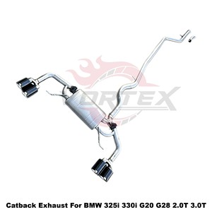 Vortex Performance 304 Stainless Steel <b>Exhaust</b> System Mirror Polished Fits 325i 330i G20 G28 2.0T 3.0T Electronic Valve Tuning - Product Image 3