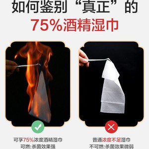 Lingettes désinfectantes Cofoe à l'éthanol, 75 % d'alcool, 40 lingettes, antibactériennes, pour usage domestique - Product Image 2