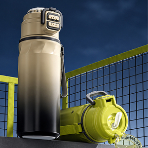 316 Inner Stainless Steel Insulated <b>Bottle</b> Large Capacity 2-in-1 <b>Straw</b> Cup Outdoor Portable Sports Water <b>Bottle</b> OEM ODM - Product Image 1