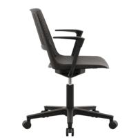 Silla de Oficina Ergonómica con Soporte Lumbar, Giratoria, con Ruedas, de Plástico, para Computadora, Cómoda para el Hogar, Oficina, Escuela y Conferencias
