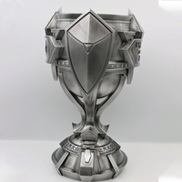 Match de boxe en métal de base avec logo personnalisé Trophée de la couronne des champions Trophées de la ligue
