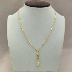 เครื่องประดับมินิมอลสุดหรูสำหรับผู้หญิง ทองคำสีเหลือง ดีไซน์โดกิยู พร้อมลวดลายแบบแท่งและจี้ห้อย - Product Image 4