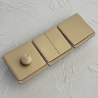 Interruptor de pared eléctrico de doble polo de 86 paneles PC 2026, 250V 20A, regulador de intensidad moderno para Reino Unido con toma USB-C