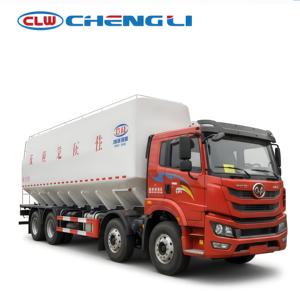 Camión de Alimentación a Granel Personalizado CLW 8x4 de 35m³ con Descarga por Tornillo Multicompartimento para Entrega de Granos - Product Image 1