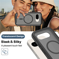 Coque de téléphone robuste magnétique 2 en 1, protection intégrale 360° contre les chutes, coque hybride anti-rayures, dos transparent pour Google Pixel 9A 11A