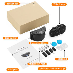 Dispositif de <span class=keywords><strong>dressage</strong></span> pour animaux de compagnie Contrôle anti-aboiement Vibration Stop Barking Dog Colliers Shock Electronic Auto Anti Bark Control Collar - Product Image 4