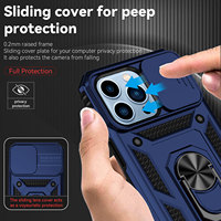 Accessoires pour téléphone portable, coque arrière avec support anneau 360°, étui pour téléphone portable compatible avec iPhone 14 13 15 12 Pro Max