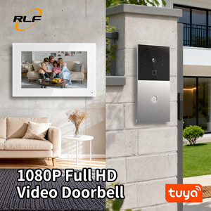 Tuya Smart App Controlled 1080P Waterproof Wired Video Door Phone F2+V7 <b>Kit</b> 1 Set Villa Home Security System 7 Inch Touch Screen - Product Image 4