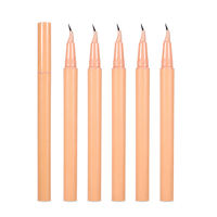 Stylo à sourcils liquide ultra-fin à marque privée, 5 teintes nude, avec pinceau souple, waterproof, longue tenue, effet tatouage