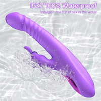 Warme Heizung Hasen ohren Schub G-Punkt Vibrator Rotation Kaninchen Vibrator Sexspielzeug Dildo Vibrator Für Frauen