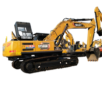 Excavator Crawler SANY 36 Ton Bekas Tugas Berat Bersertifikasi EPA Tangki Bahan Bakar Besar Daya Tahan Lama Mesin Penggali Tambang SY365