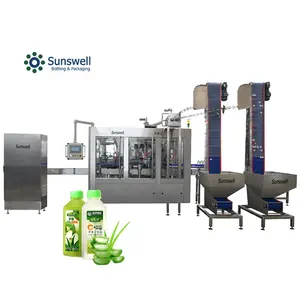 3 in 1 6000BPH Washing Filling Capping Juice Filling Machine for Plastic Bottle Juice Round or Square Bottle